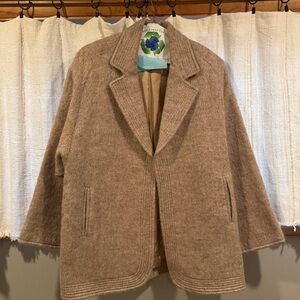 Women's Vintage Tan Wool/Mohair Jacket